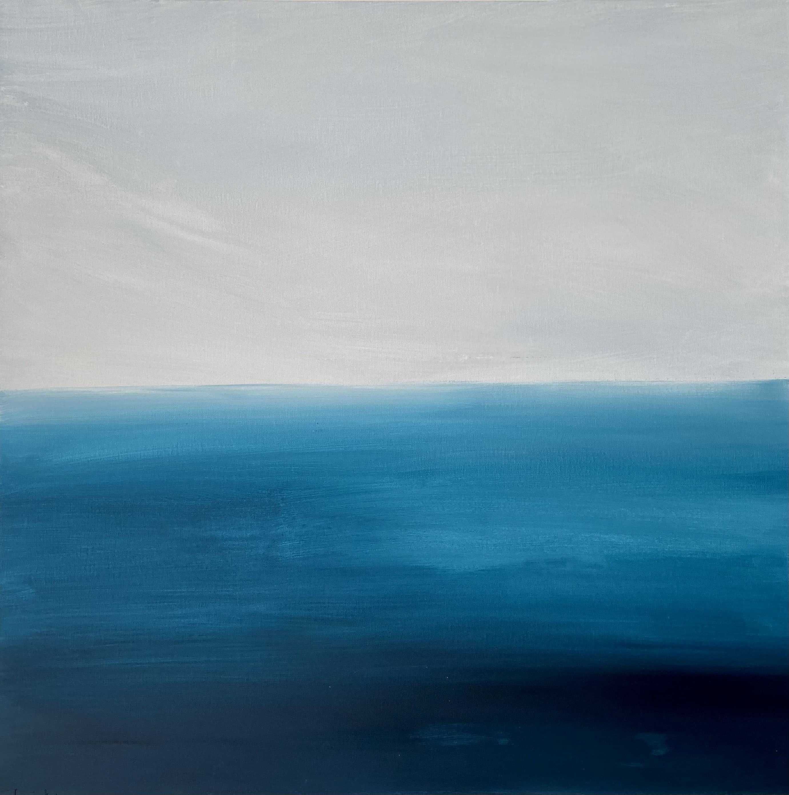Peinture abstraite Indigo céleste de Fani Kosti