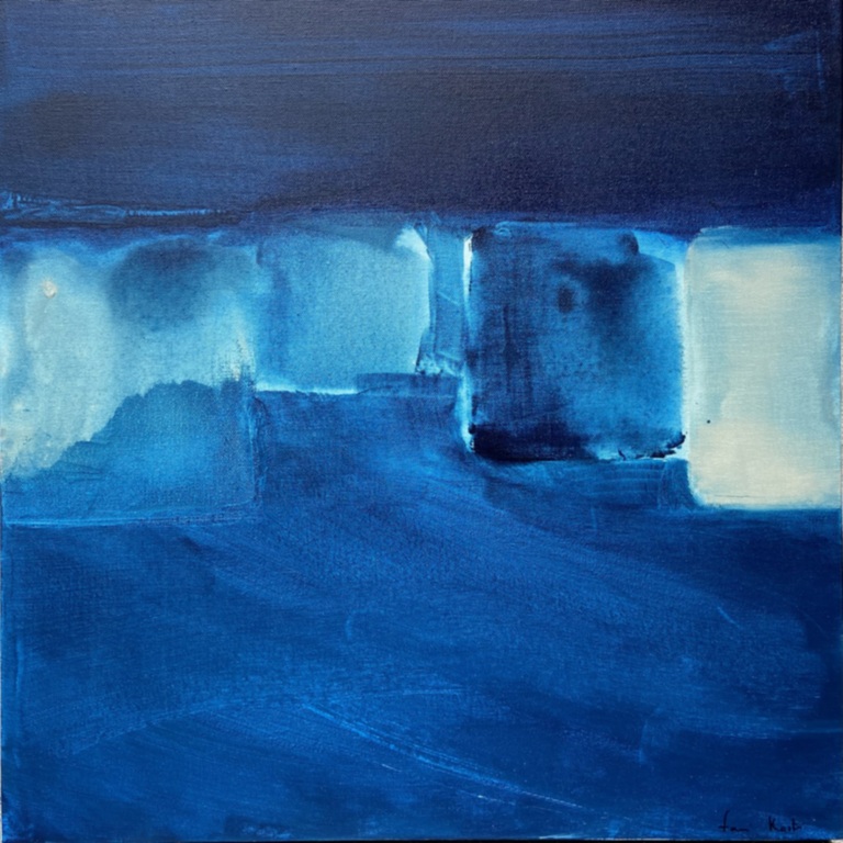 Peinture abstraite Ombre et lumière de Fani Kosti